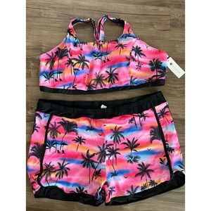 Women’s Two Piece Set Boyleg short and Sporty Top